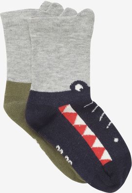 Minymo Kinder Socke Socks with 3D Effect (2-Pack) 6634
