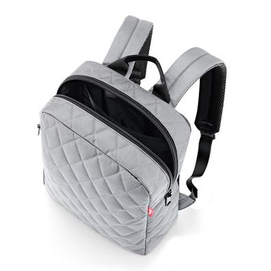 reisenthel classic backpack M CJ, rhombus light grey, Unisex