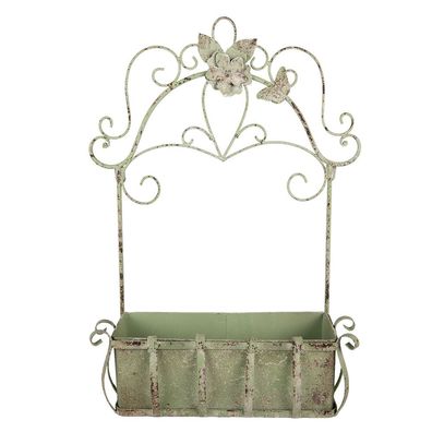 Clayre & Eef Pflanzenhalter 44x15x58 cm Grün Metall (Gr. 44x15x58 cm)