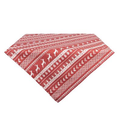 Clayre & Eef Tischdecke 100x100 cm Rot Baumwolle (Gr. 100x100 cm)