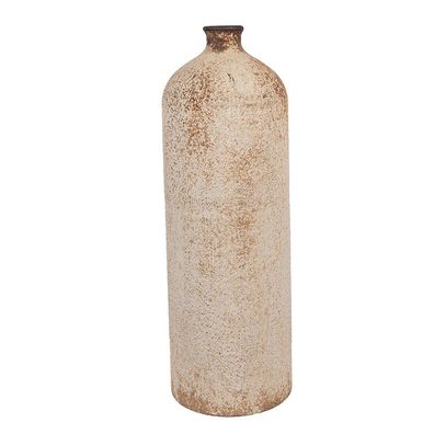 Clayre & Eef Vase Ø 14x42 cm Beige Metall (Gr. Ø 14x42 cm)