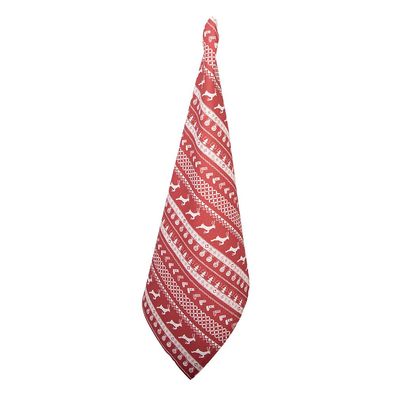 Clayre & Eef Geschirrtuch 50x85 cm Rot Baumwolle (Gr. 50x85 cm)