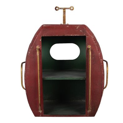 Clayre & Eef Wandregal 48x26x60 cm Rot Metall (Gr. 48x26x60 cm)