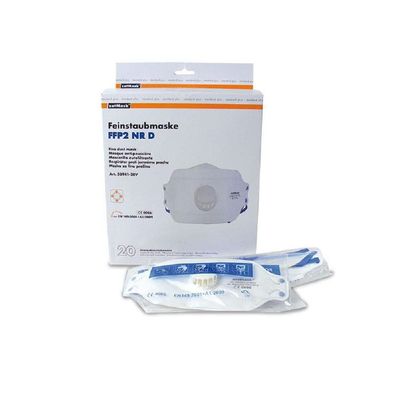 Feinstaubfiltermaske FFP3 NR D mit 3-teiligem Design