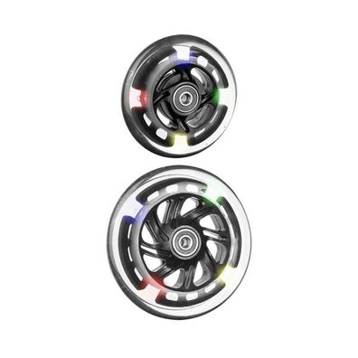 Rolko Rad mit Leuchtdioden transparent Nabe 25 100 x 24 mm