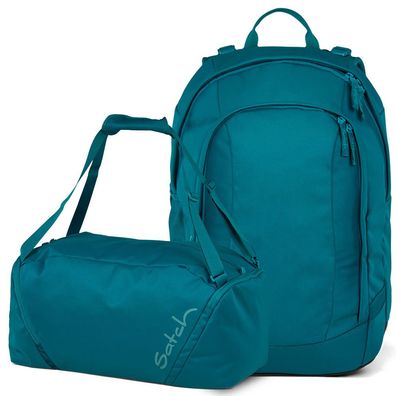 satch Set aus air + Sporttasche 26, Deep Petrol, Mädchen & Jungen