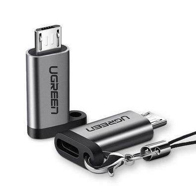 Ugreen USB Typ C auf Micro USB Adapter Grau (50590)