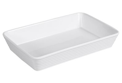 Küchenprofi Auflaufform Burgund rechteckig 35 cm weiß
