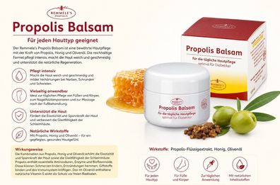 Remmele´s Propolis - Propolis Balsam 50 ml Für jeden Hauttyp geeignet