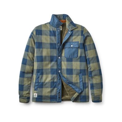 Passenger Jacke Firelight Lined gefüttert dusty olive/dark denim check