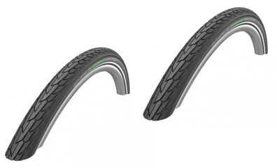 Schwalbe 2 x Reifen Road Cruiser HS484 Green 28x1.60 42-622 Reflex