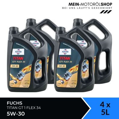 Fuchs Titan GT1 Flex 34 5W-30 4x5 Liter