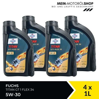 Fuchs Titan GT1 Flex 34 5W-30 4x1 Liter