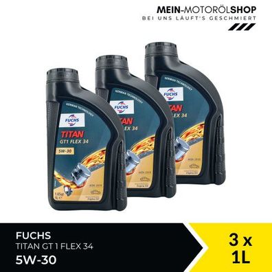 Fuchs Titan GT1 Flex 34 5W-30 3x1 Liter