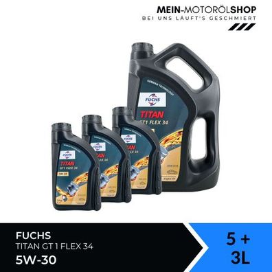 Fuchs Titan GT1 Flex 34 5W-30 5 + 3 Liter