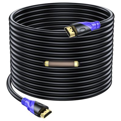Rommisie HDMI Kabel 30 m 4K 60 Hz HDMI 2.0 18 Gbps vergoldet