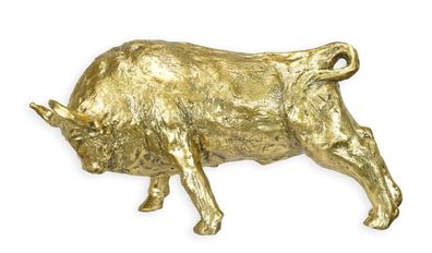 Bronzeskulptur Stier Replikat Retro Design Dekoration