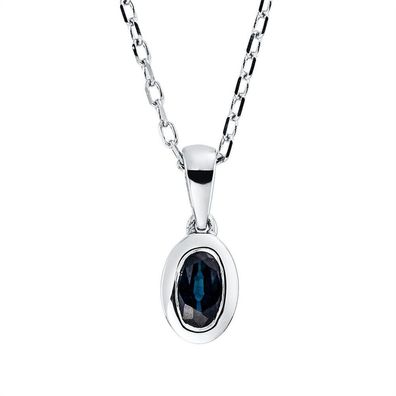 Luna Creation - 4N896W8-1 - Collier - Damen - 750WG - mit Saphir - 42 + 3cm