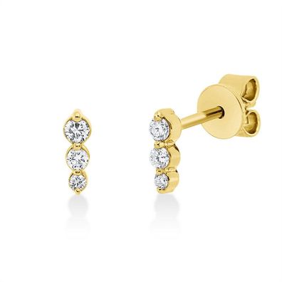 Luna Creation - 2V017G8-5 - Ohrstecker - Damen - 750GG - mit Brillanten