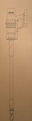 Dyson V15 Detect Fluffy Staubsauger Gelb/Lila 660W 2023