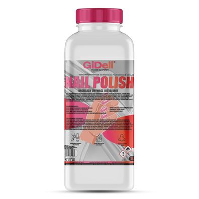 Nagellackentferner 1L Soak-Off Gel Remover UV-Lack Löser Aceton Salon GiDeli