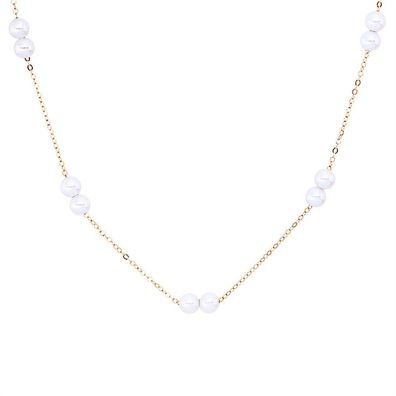Luna Creation - 4P393R8-1 - Collier - Damen - 750RG - mit Süßwasserperle - 40 + 5cm