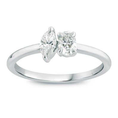 Luna Creation - 716.0554 - Ring - Damen - 585WG - mit Diamanten - Weite 54