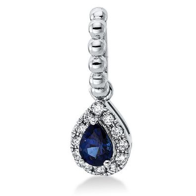 Luna Creation - 3F128W8-9 - Anhänger - Damen - 750WG - mit Brillanten und Saphir