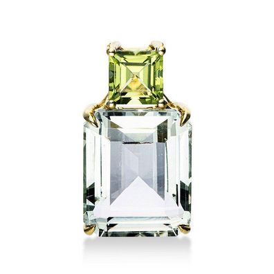 Luna Creation - 3E080G8-7 - Anhänger - Damen - 750GG - mit Peridot und Amethyst
