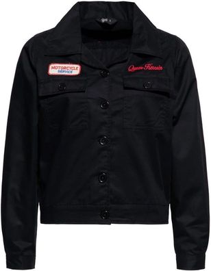 Queen Kerosin Damen Vintage Gabardin Worker Jacke QKU49005