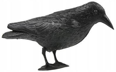 Vogelschreck Rabe Taubenschreck Stehende Krähe Vogel Tauben Abwehr 25x40cm Groß