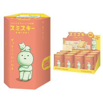Smiski mit Leuchteffekt | Smiski Sammelfigur | Blind Box Living Series | 8 cm