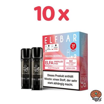 ELFBAR ELFA POD Frozen Berries 20mg/ml Nikotin 10x 2 Pods