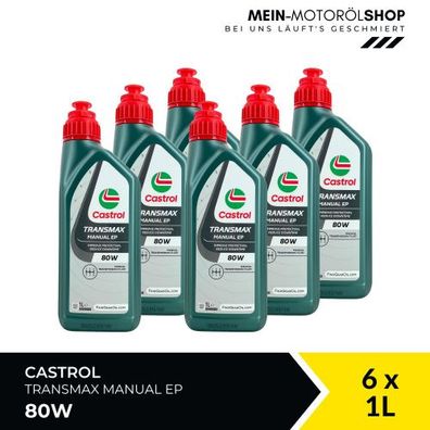 Castrol Transmax Manual EP 80W 6x1 Liter