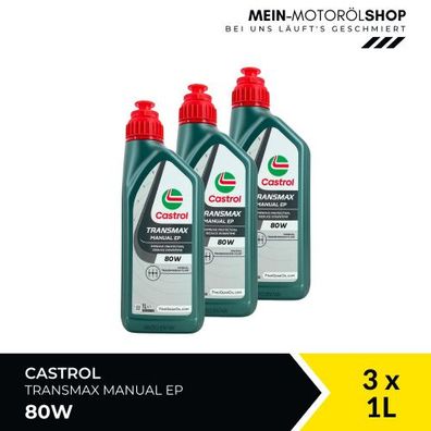 Castrol Transmax Manual EP 80W 3x1 Liter