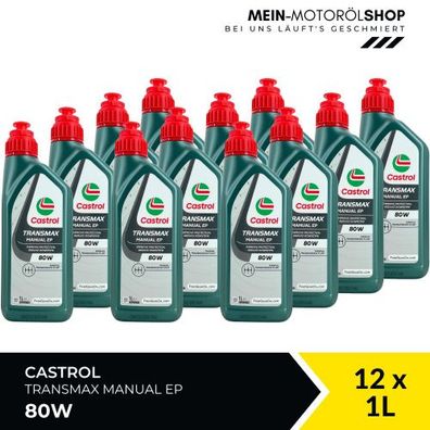 Castrol Transmax Manual EP 80W 12x1 Liter