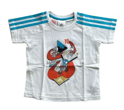 adidas Kinder T-shirt Mascot Tee Größe 92 98 110 NEU