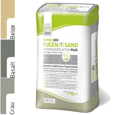 Stones Eco Fugensand Terrassenplatten plus 1-10mm 15Kg
