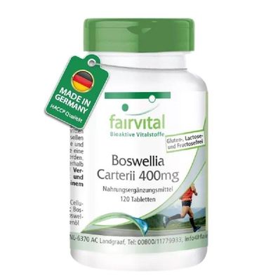 Boswellia carterii 400 mg - 120 Tabletten Weihrauch-Extrakt fairvital