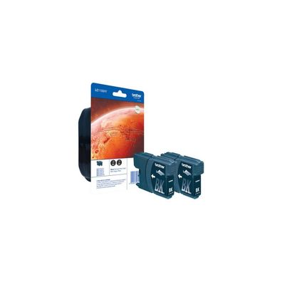 Patrone Brother LC-1100HYBKBP2 Twin Pack mit Security-Tag