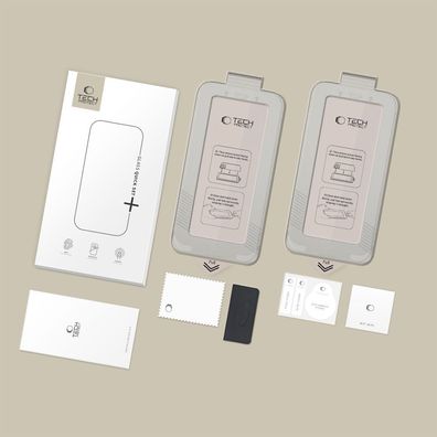 Tech-Protect Quick Set 2er-Pack Gehärtetes Glas für Samsung Galaxy S26+ schwarz