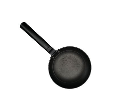 Gusseisen Bratpfanne ø24 cm - Antihaftbeschichtung & Induktionsgeeignet, Schwarz