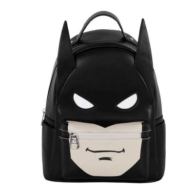 DC Comics Batman Schulrucksack Schwarz mit Innenfach und Reißverschluss