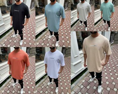 Megaman "A Fresh Start" Oversize T-Shirt Herren Sommer Longtee Print