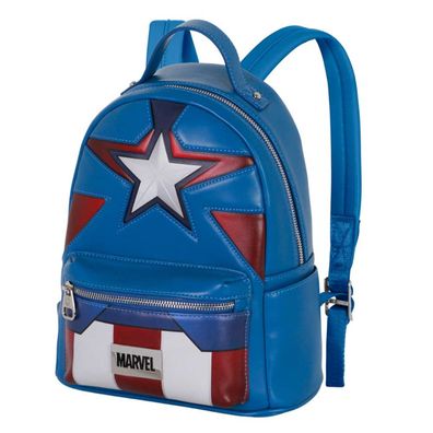 Marvel Captain America Schulrucksack Urban Backpack mit Frontfach Seitenfächern