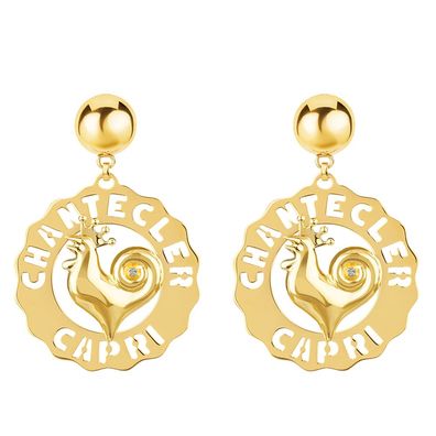 Chantecler - C.42454 - Logo-Ohrringe Chantecler Gold