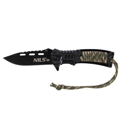 NILS CAMP NC1719 Klappmesser mit Paracord und Feuerstarter