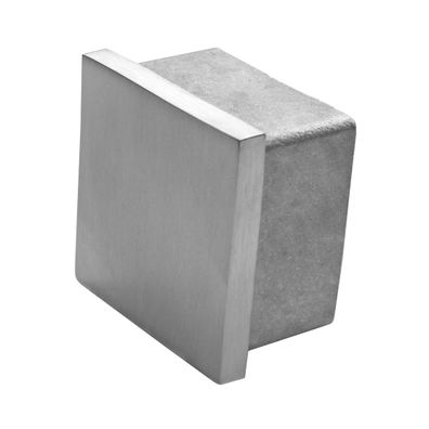Endkappe für Rohr: 60x60x2 mm zum Kleben V2A