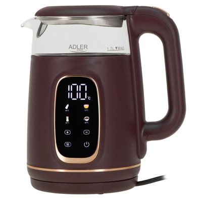 Adler AD 1305 BUG Wasserkocher 2200 W - 5 Temperatureinstellungen, 360°-Sockel