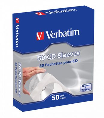 Verbatim CD-Umschläge mit Sichtfenster und Beschriftungsfeld 100 Stk